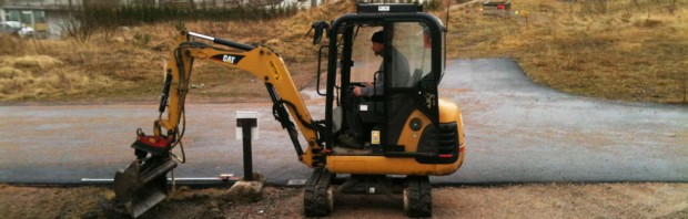 Sixten gräver för muren